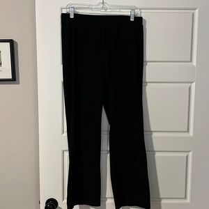 Women’s black fleece pants